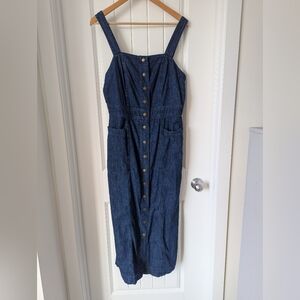 eShakti Indigo Denim Dress